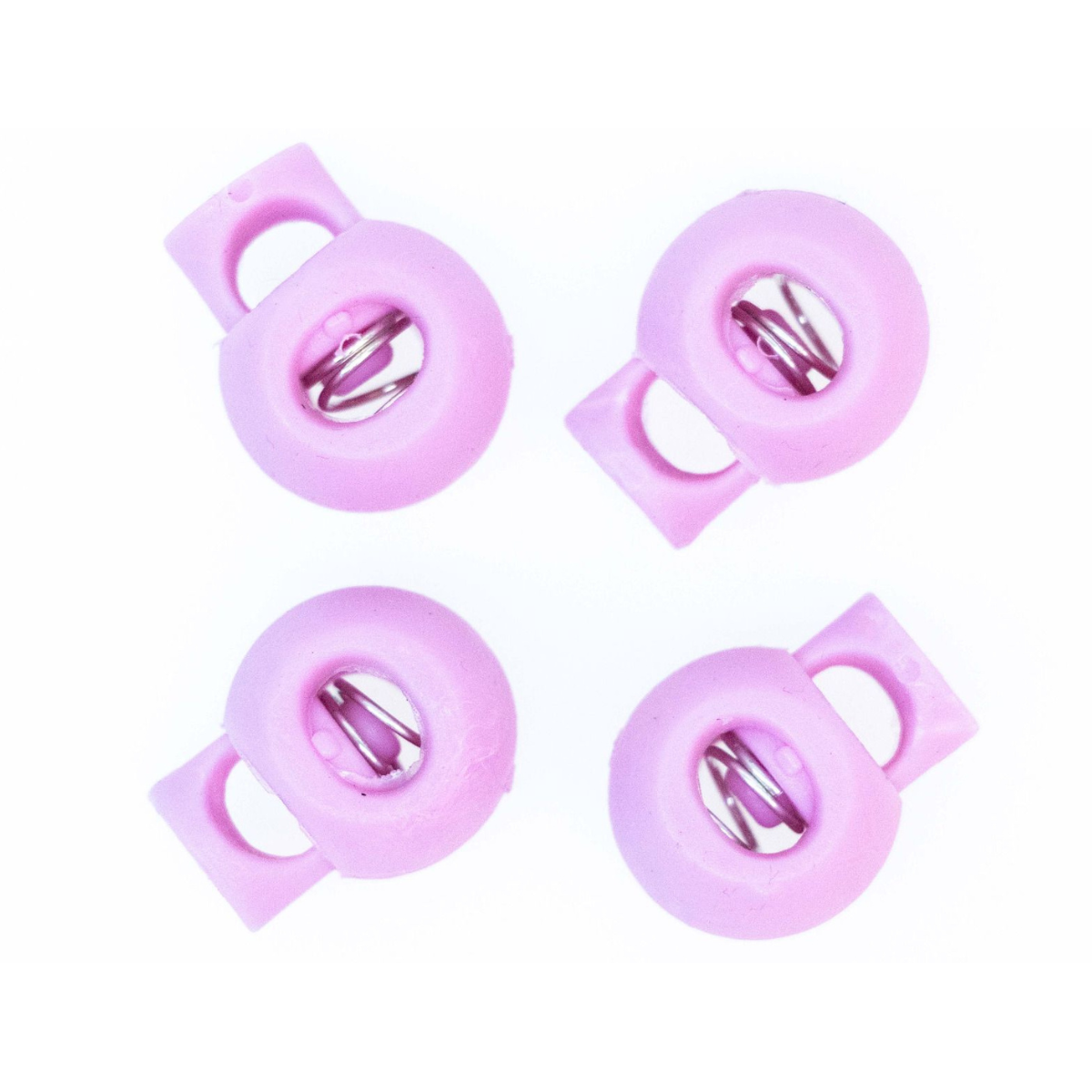 4 runde Kordelstopper - 15 x 19 mm - für Kordeln mit max. 4 mm Durchmesser