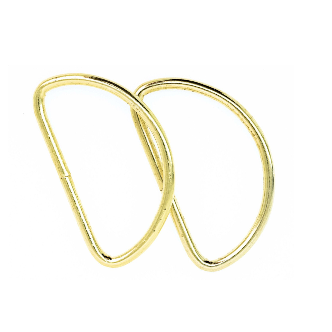 Halbrundringe / D-Ringe 2 Stück - gold