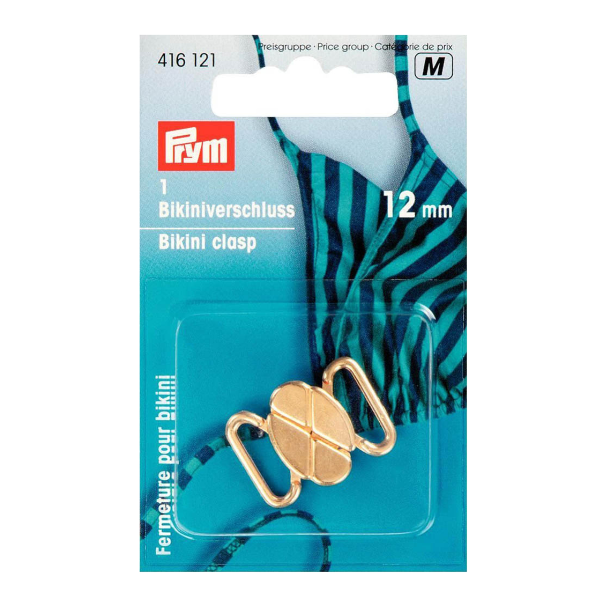 Prym Bikini- und Gürtelverschluss 12mm - silber