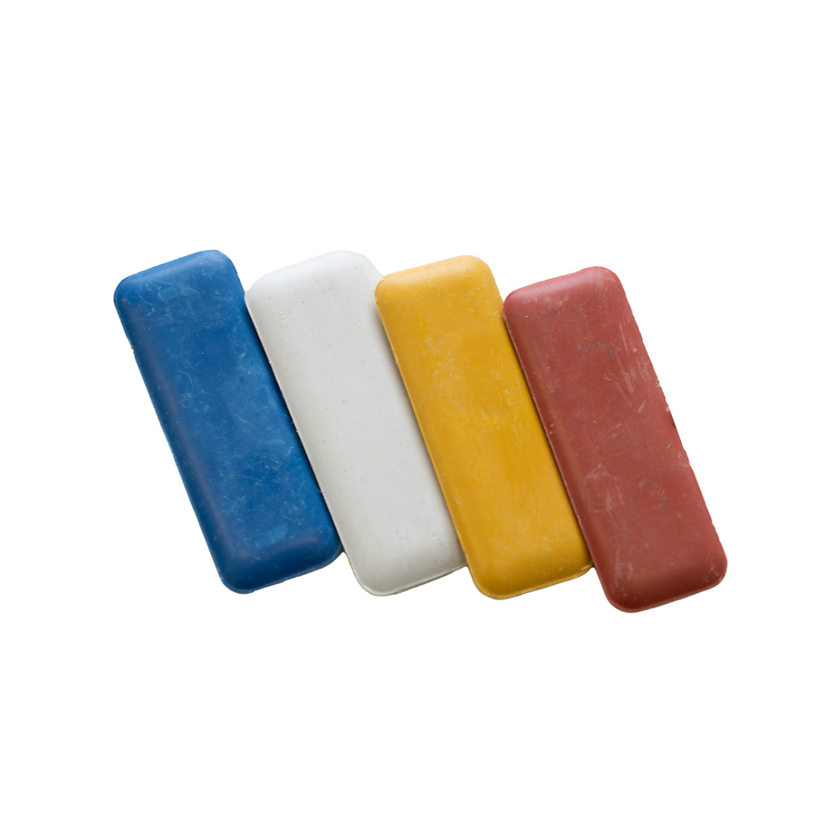 Schneiderkreide SB-Box 4 Stück - weiß - gelb - rot - blau