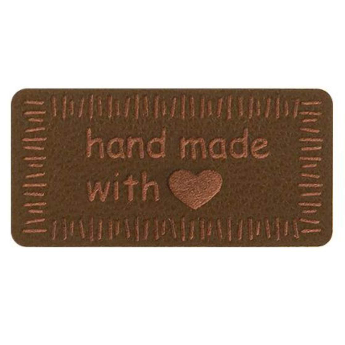 Applikationen / Kunstleder-Label - handmade with ♥