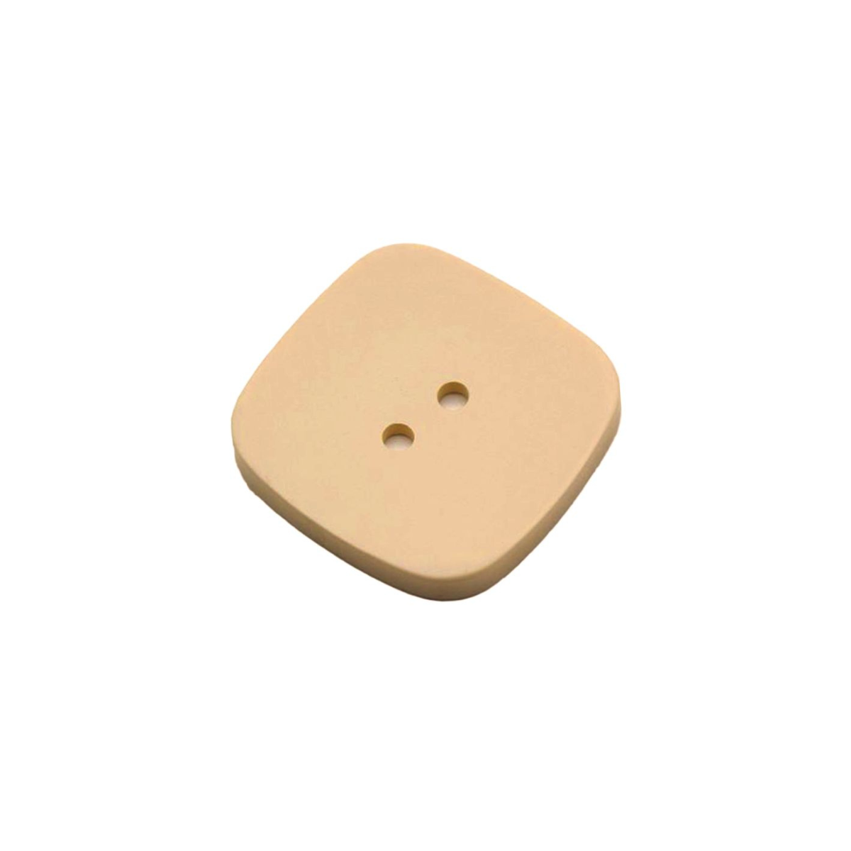 Knopf eckig ca. 33 mm - uni