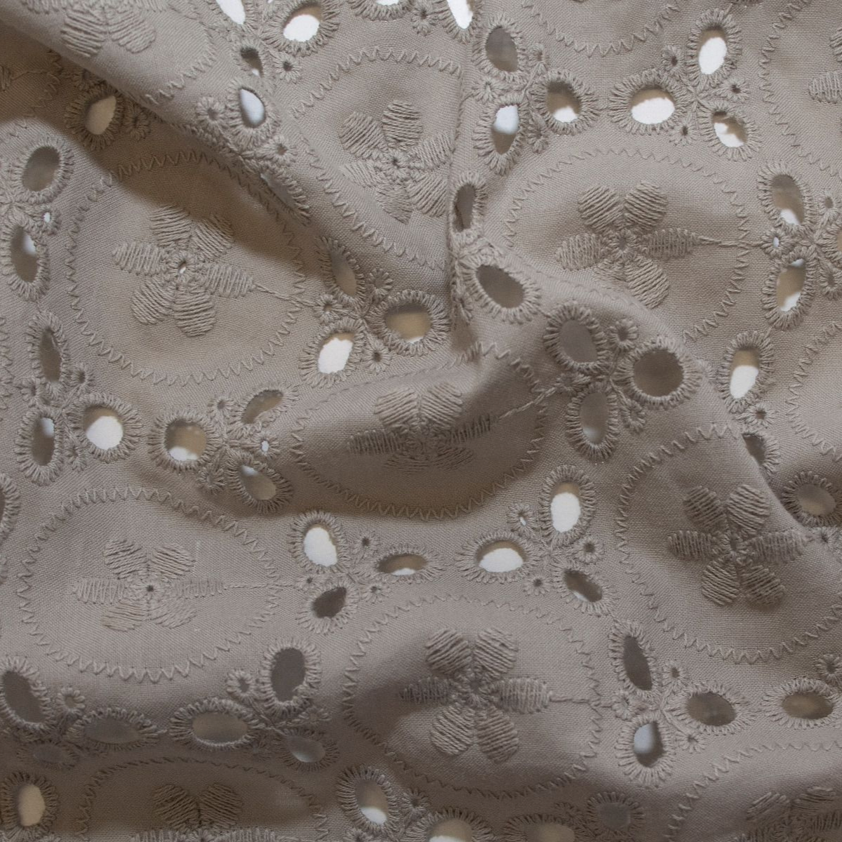 Webware Baumwolle Broderie - Lochstickerei - Abstraktes Muster