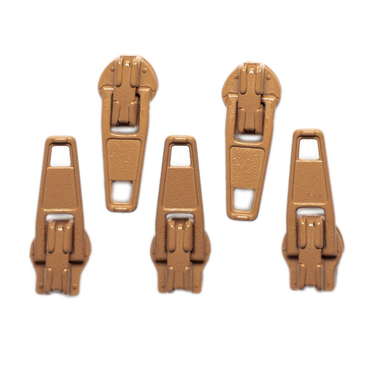 Slider / Zipper / Automatikschieber für Reißverschlüsse Größe 3 - Set 5 Stück