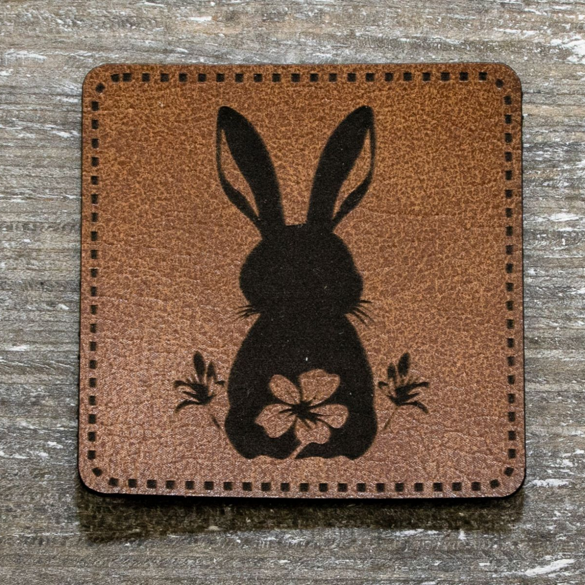 Label Kunstleder KDS - Hase