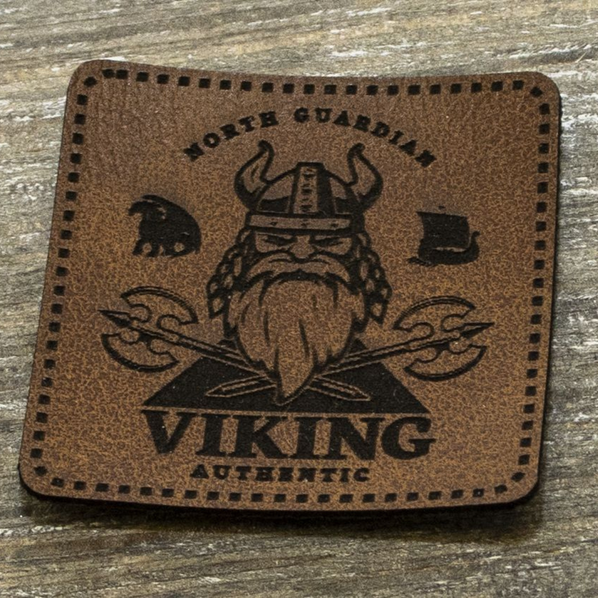 Label Kunstleder KDS - Viking - braun