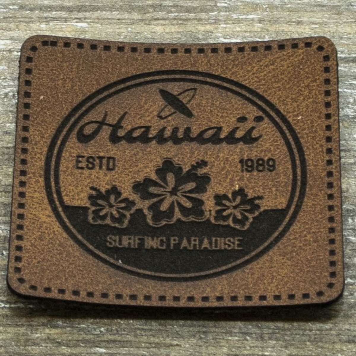Label Kunstleder KDS - Hawaii - braun