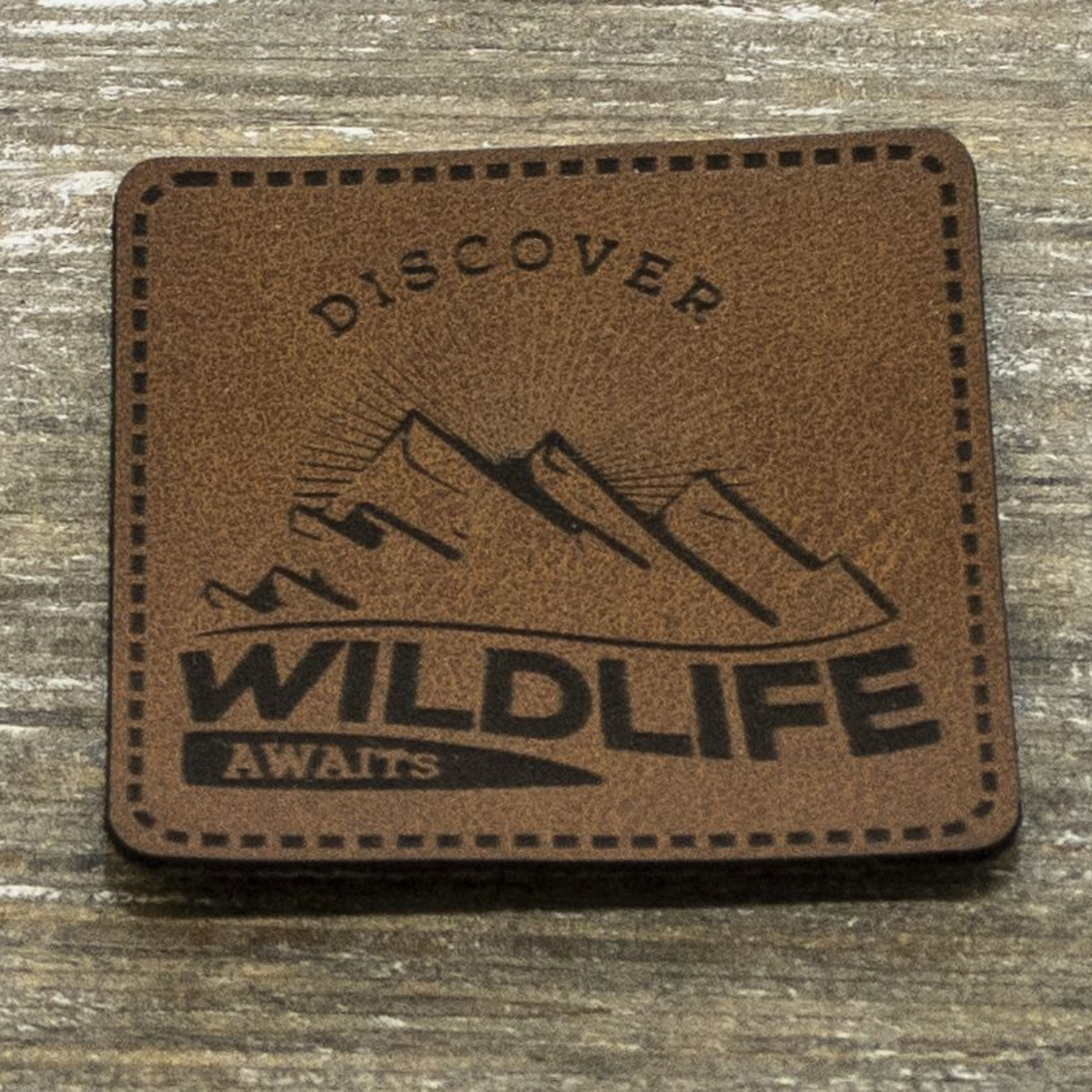 Label Kunstleder KDS - Wildlife - braun