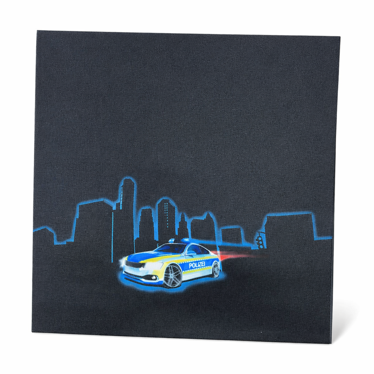 Outdoor Taschen- & Rucksackpanel Polizeiauto - schwarz