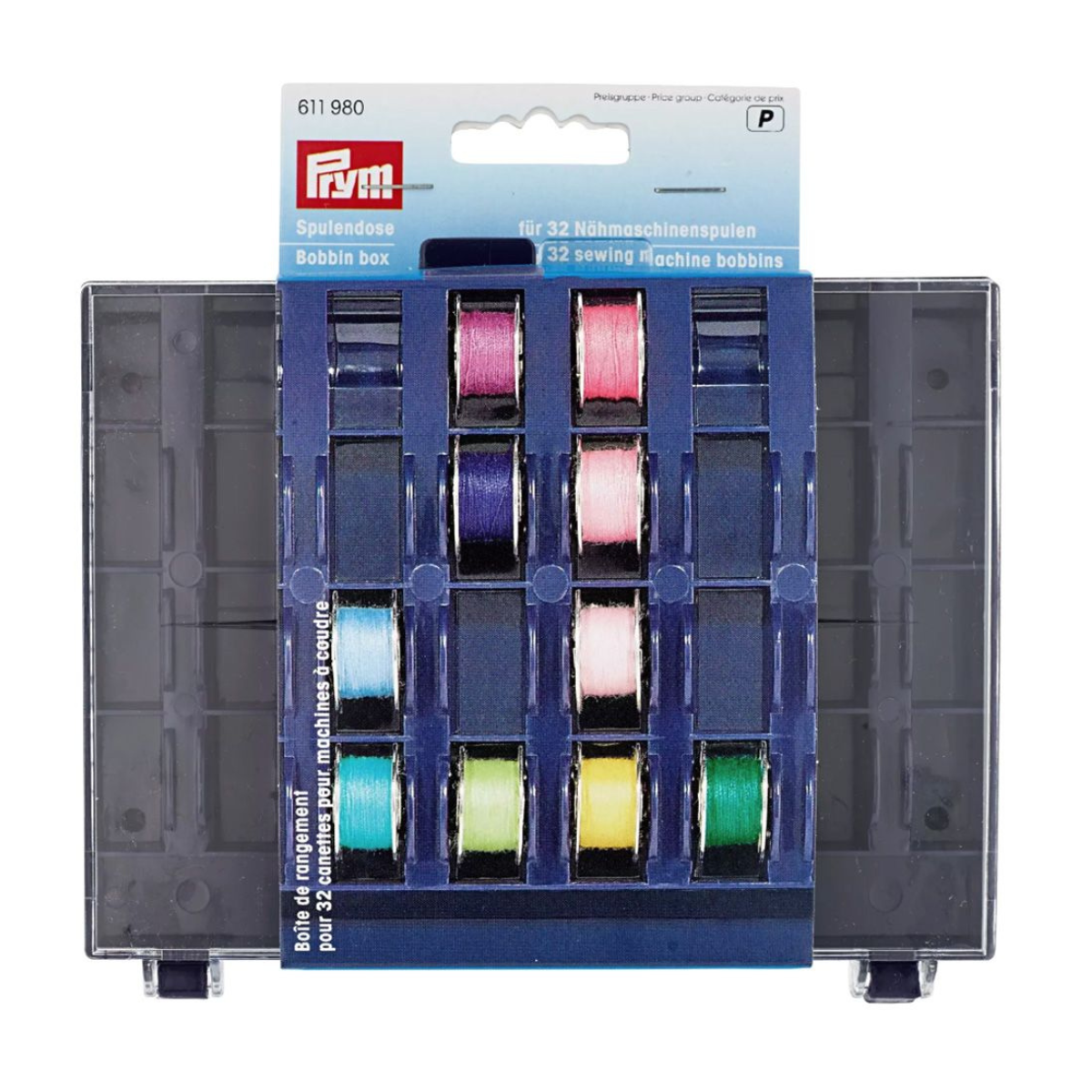 Prym Spulendose für 32 Nähmaschinenspulen - lila