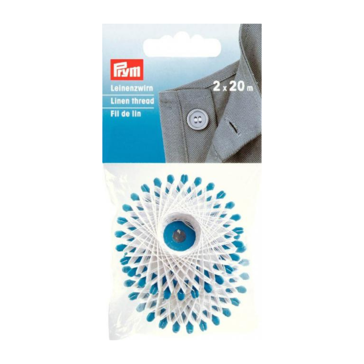 Prym Leinenzwirn 2x20 m - weiß
