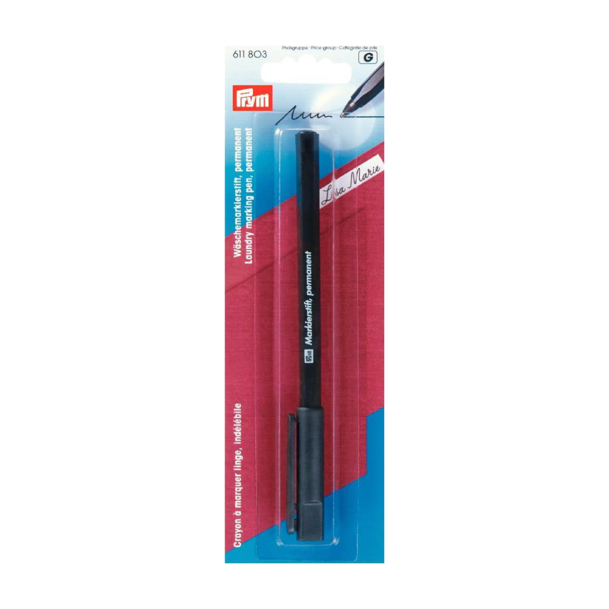 Prym Markierstift permanent - schwarz