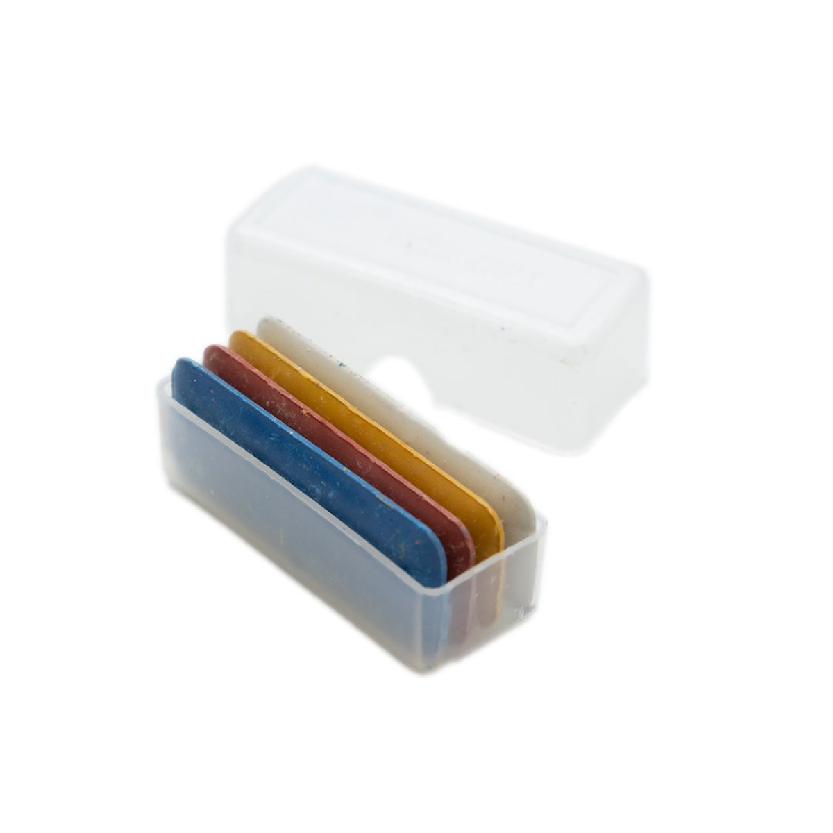 Schneiderkreide SB-Box 4 Stück - weiß - gelb - rot - blau