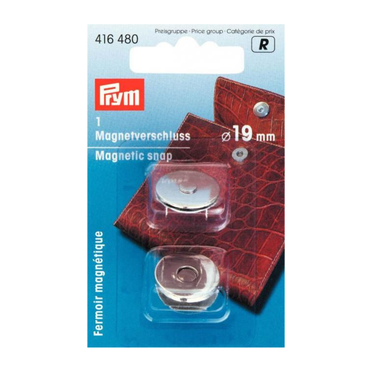 Prym Magnet-Verschluß 19mm - silber