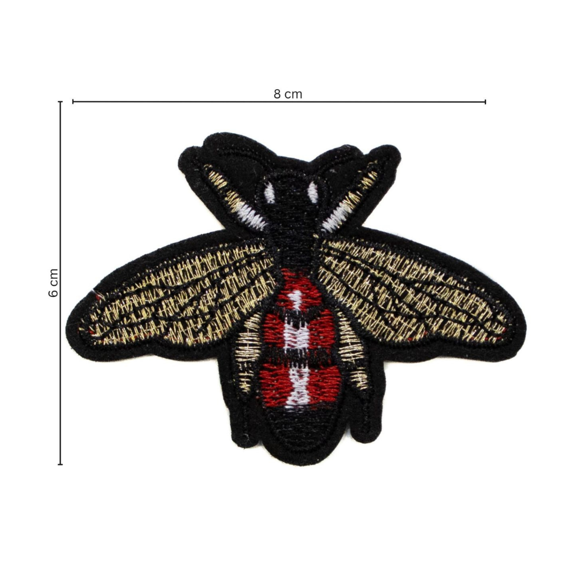 Stick-Applikation zum Aufbügeln ca 8 cm x 6 cm - Insekt