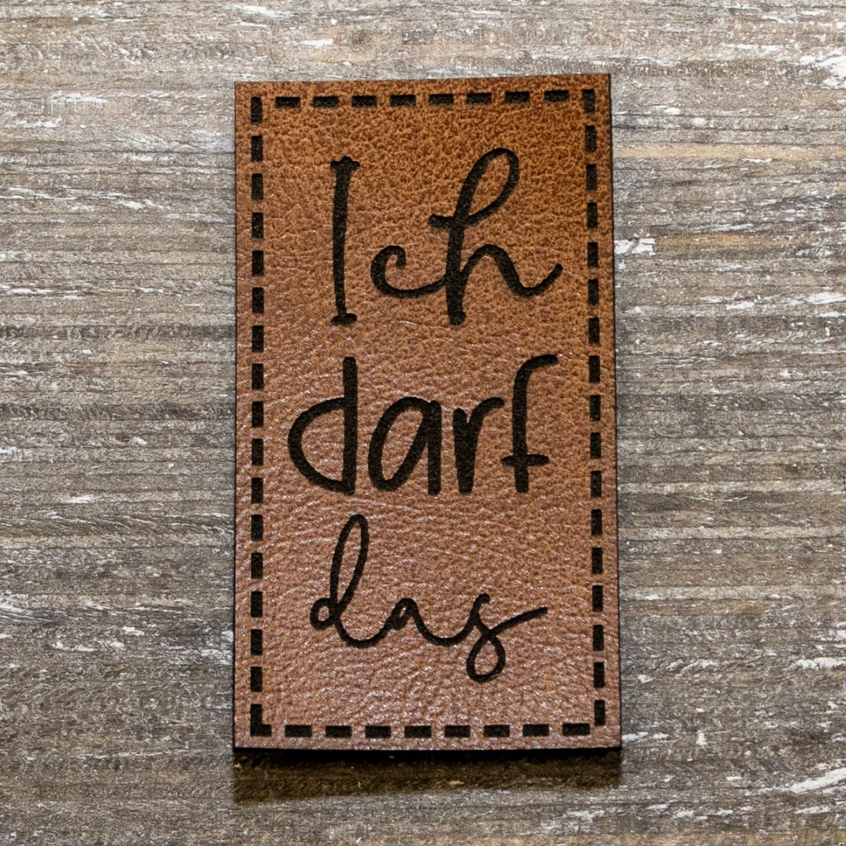 Label Kunstleder KDS - Ich darf das