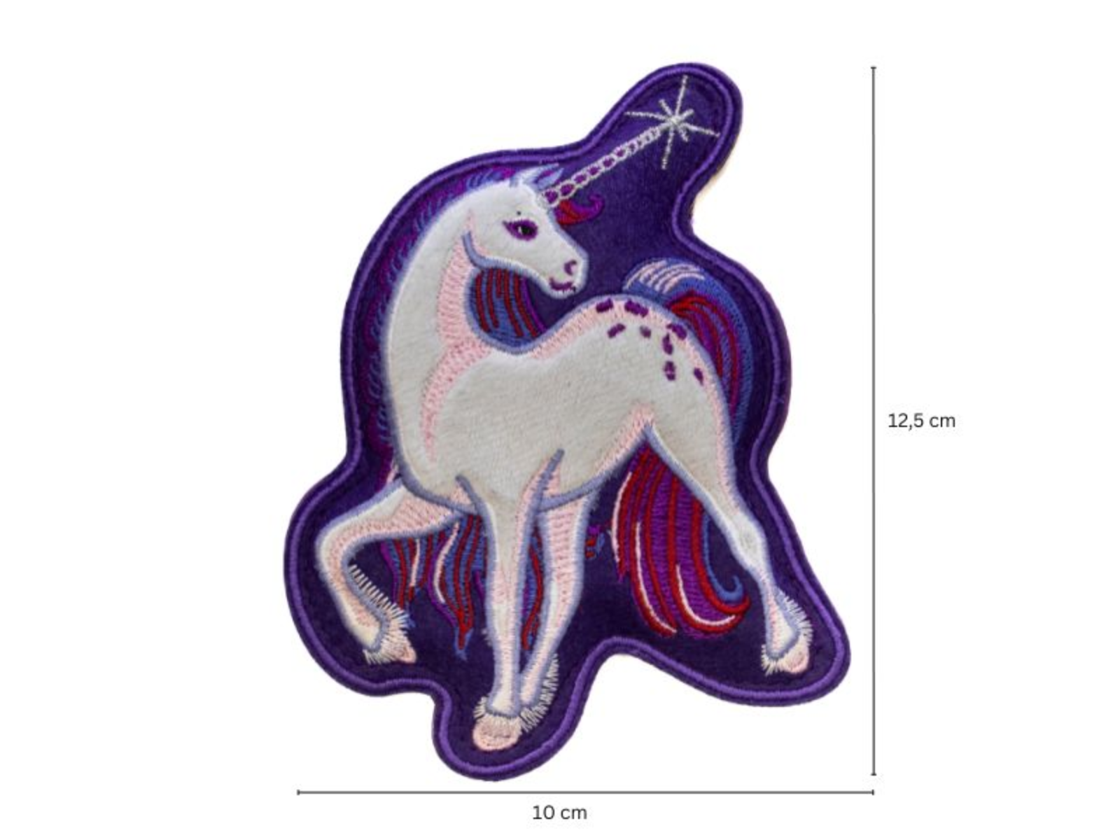 Einhorn Stick-Applikation mit Magnet