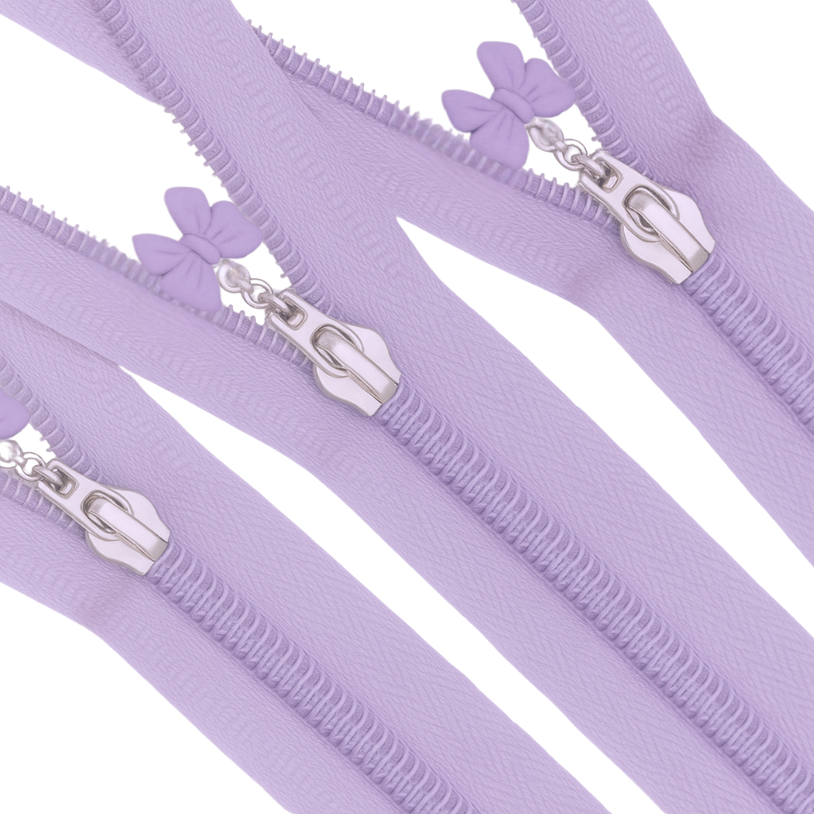 Endlosreißverschluss + Schieber mit Schleife