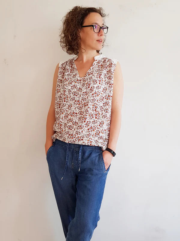 Papierschnittmuster Sommerbluse Ina