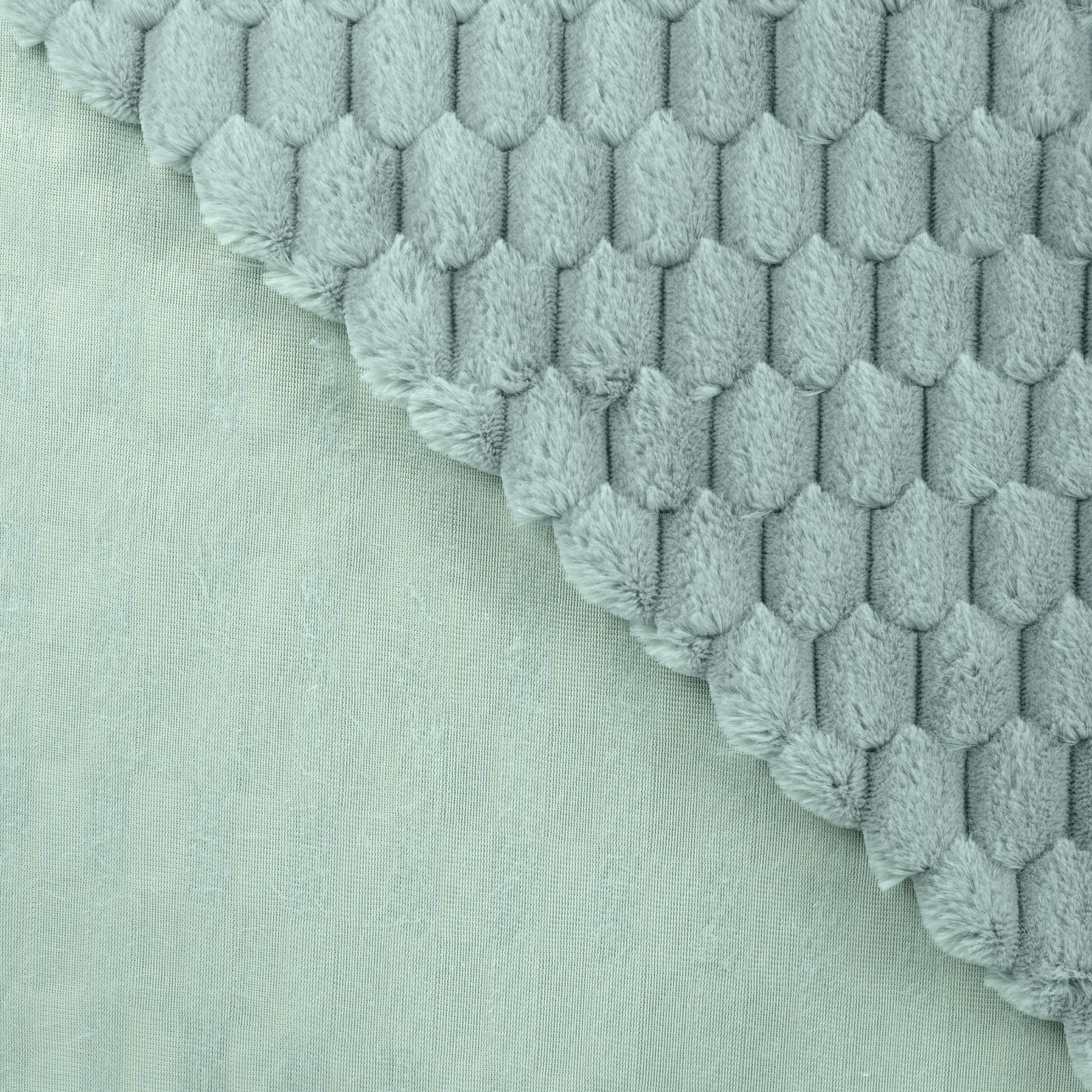 Fellimitat Stoff - Wabenmuster