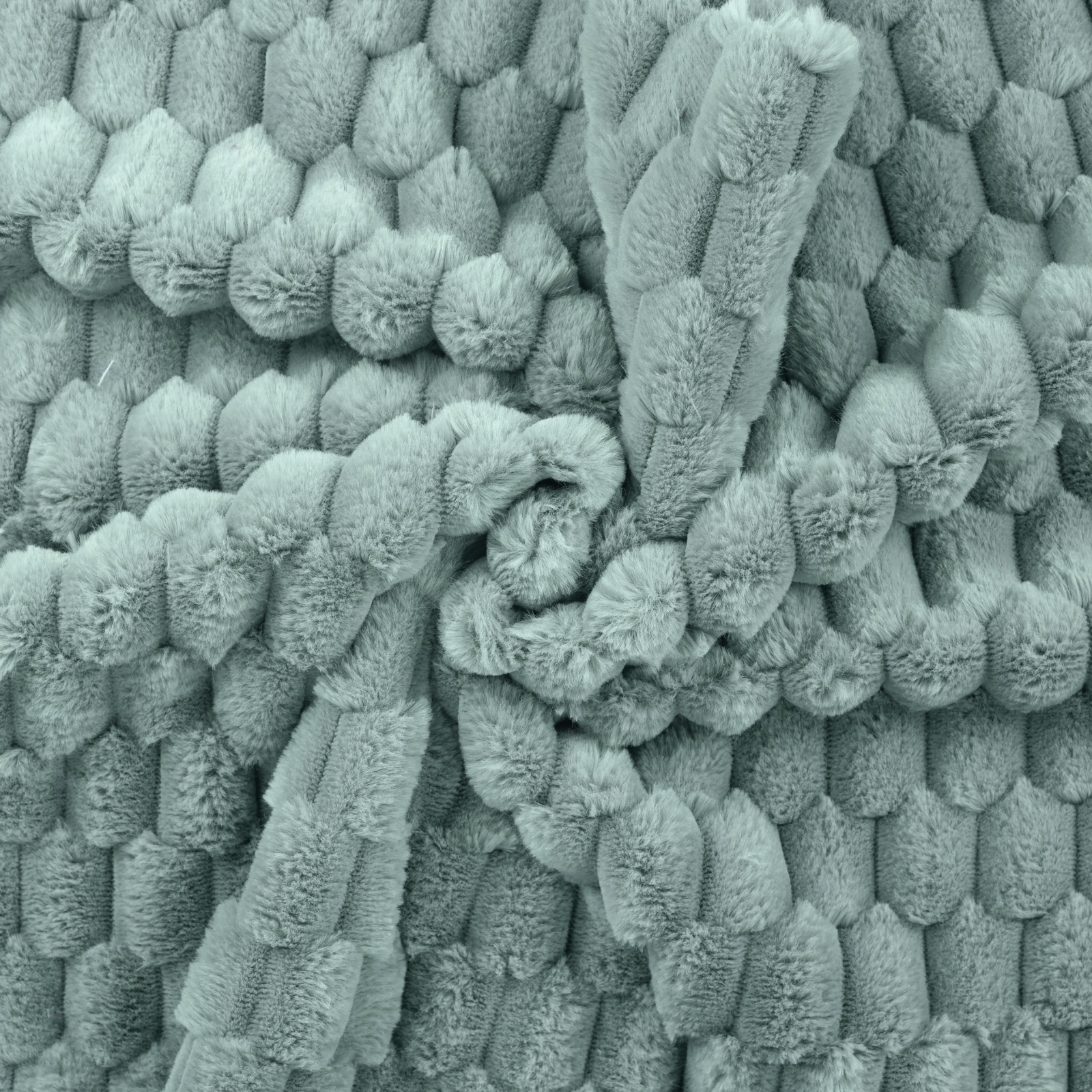 Fellimitat Stoff - Wabenmuster