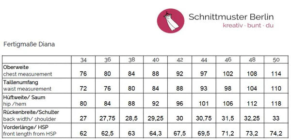 Papierschnittmuster Trägertop Diana