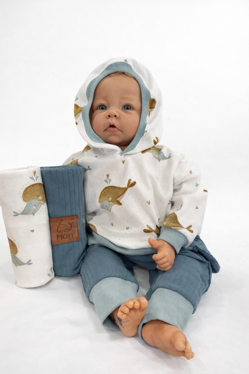 Jersey Stoffpaket + Label - Walfamilie