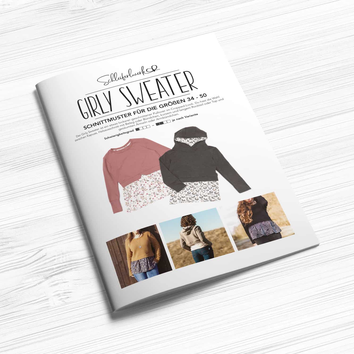 Papierschnittmuster - Girly Sweater
