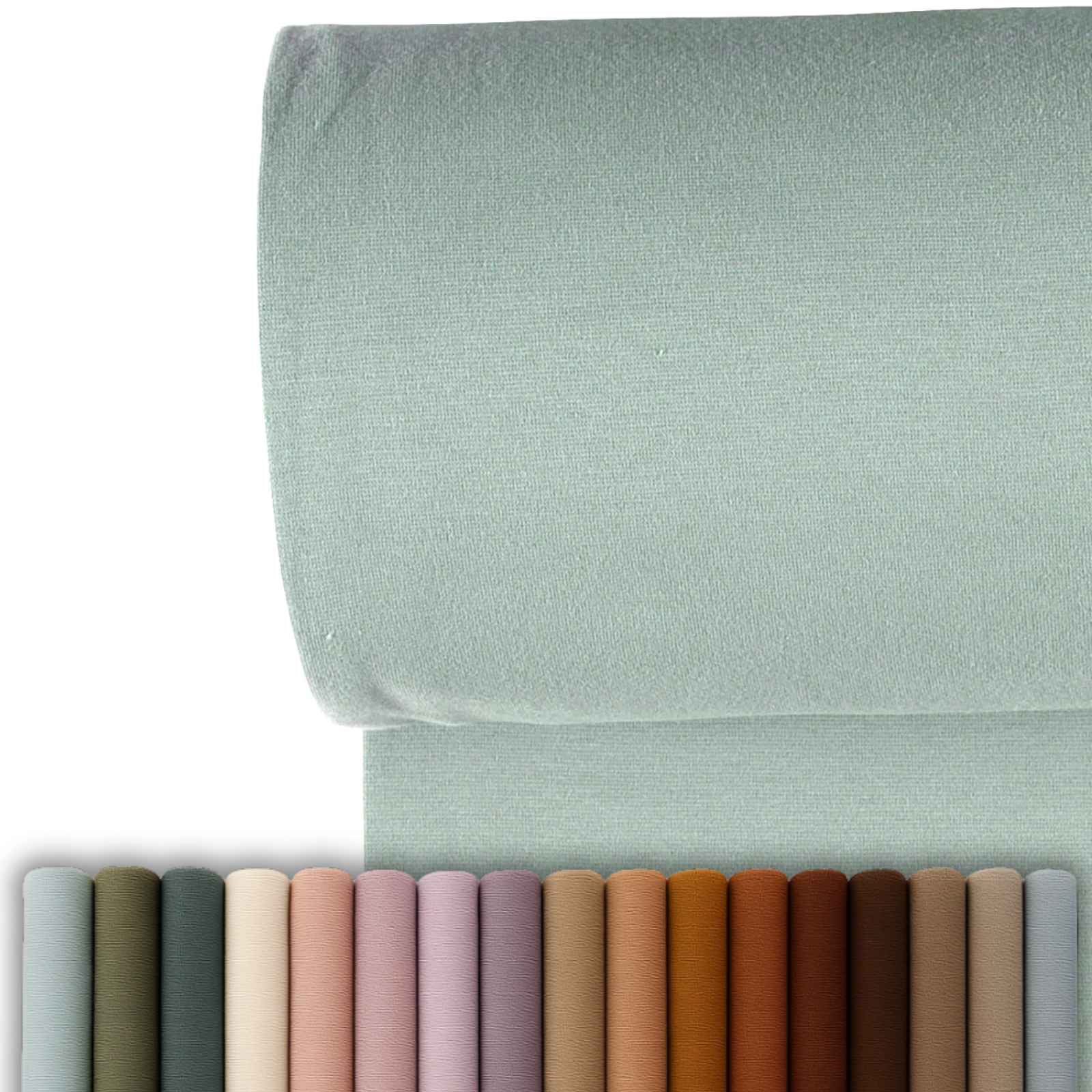 Glattes Bündchen Stoff im Schlauch -uni