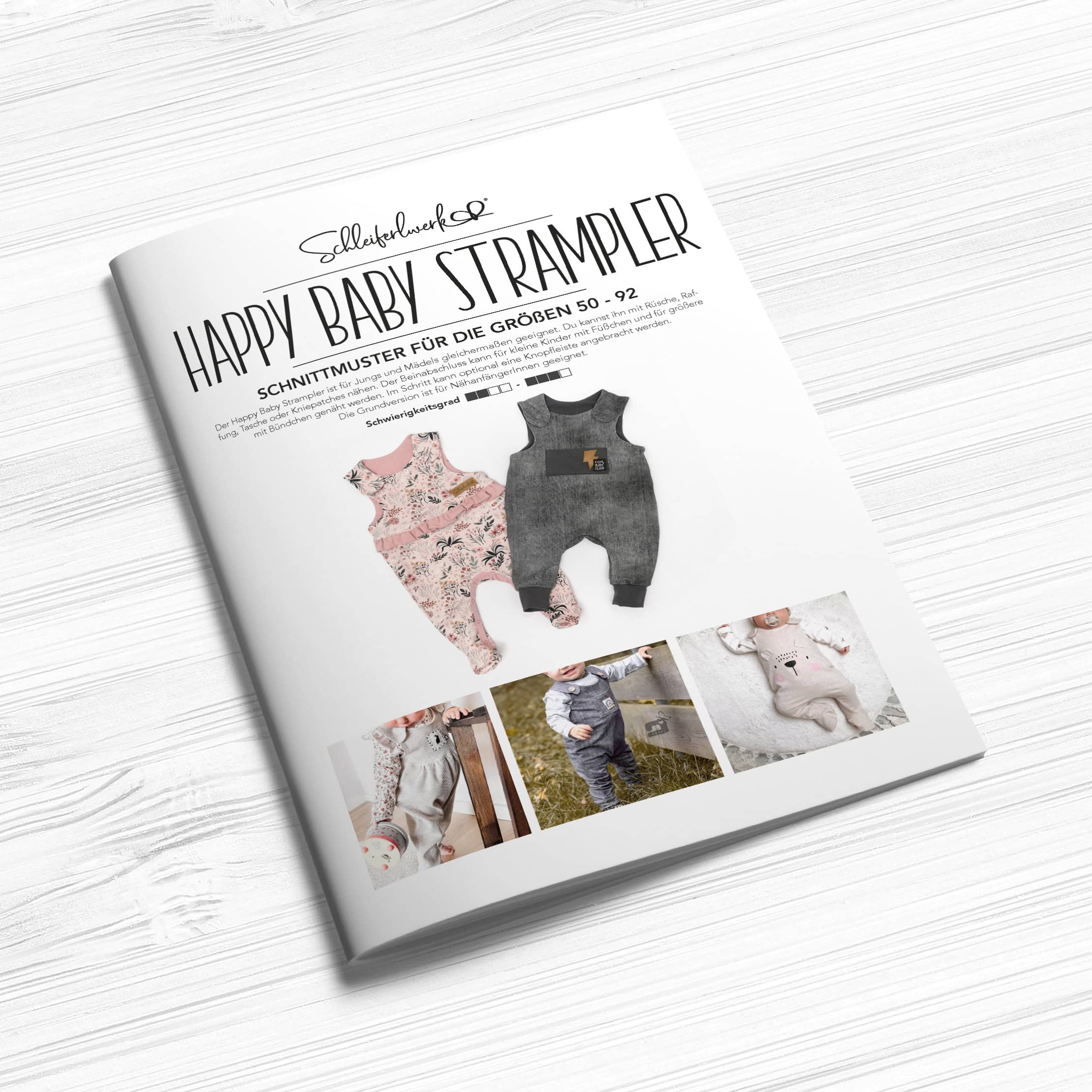Papierschnittmuster - Happy Baby Strampler