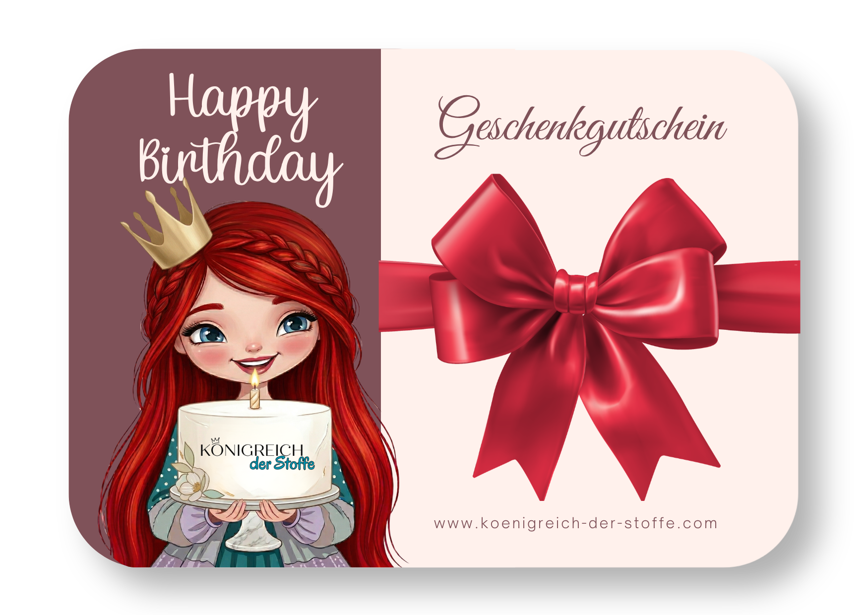🎉 Geburtstag Gutschein - Königreich der Stoffe