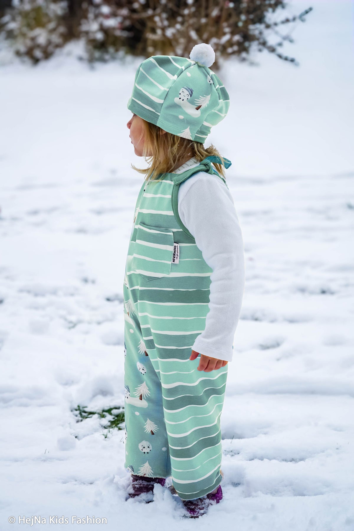 French Terry Swafing - Fluffy by Mrs Mint - flauschige Schneewesen - mint