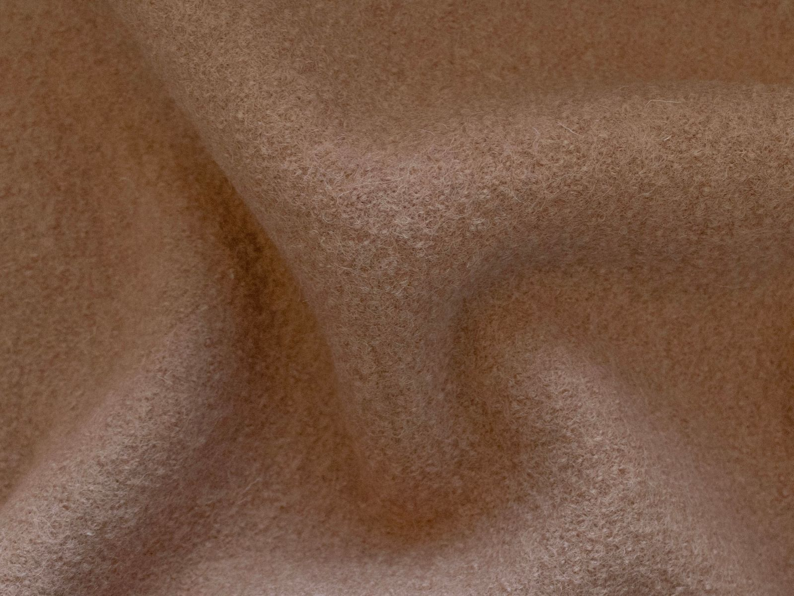 Wollwalk Stoff Naomi gekochte Wolle - uni