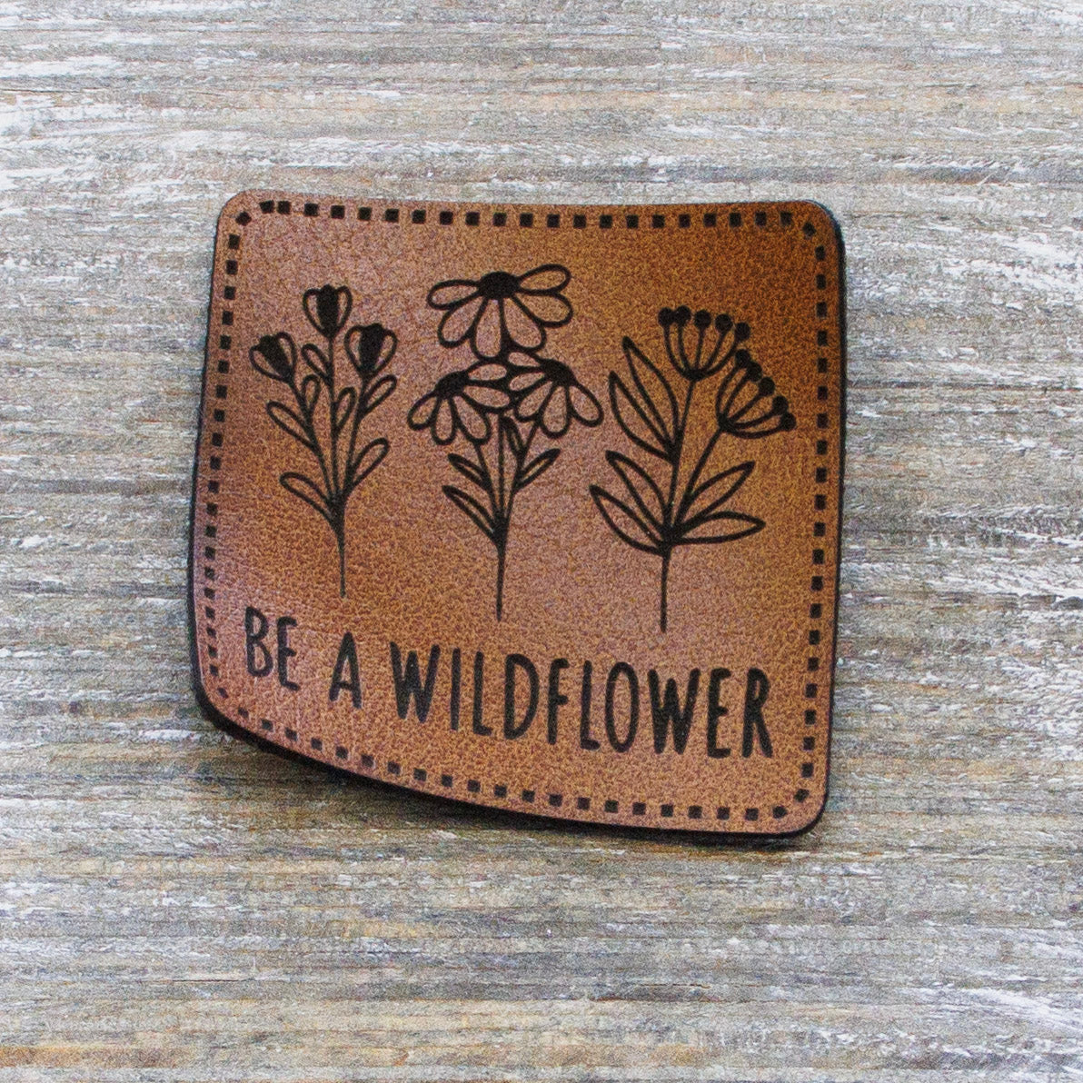 Label Kunstleder KDS - Be a Wildflower
