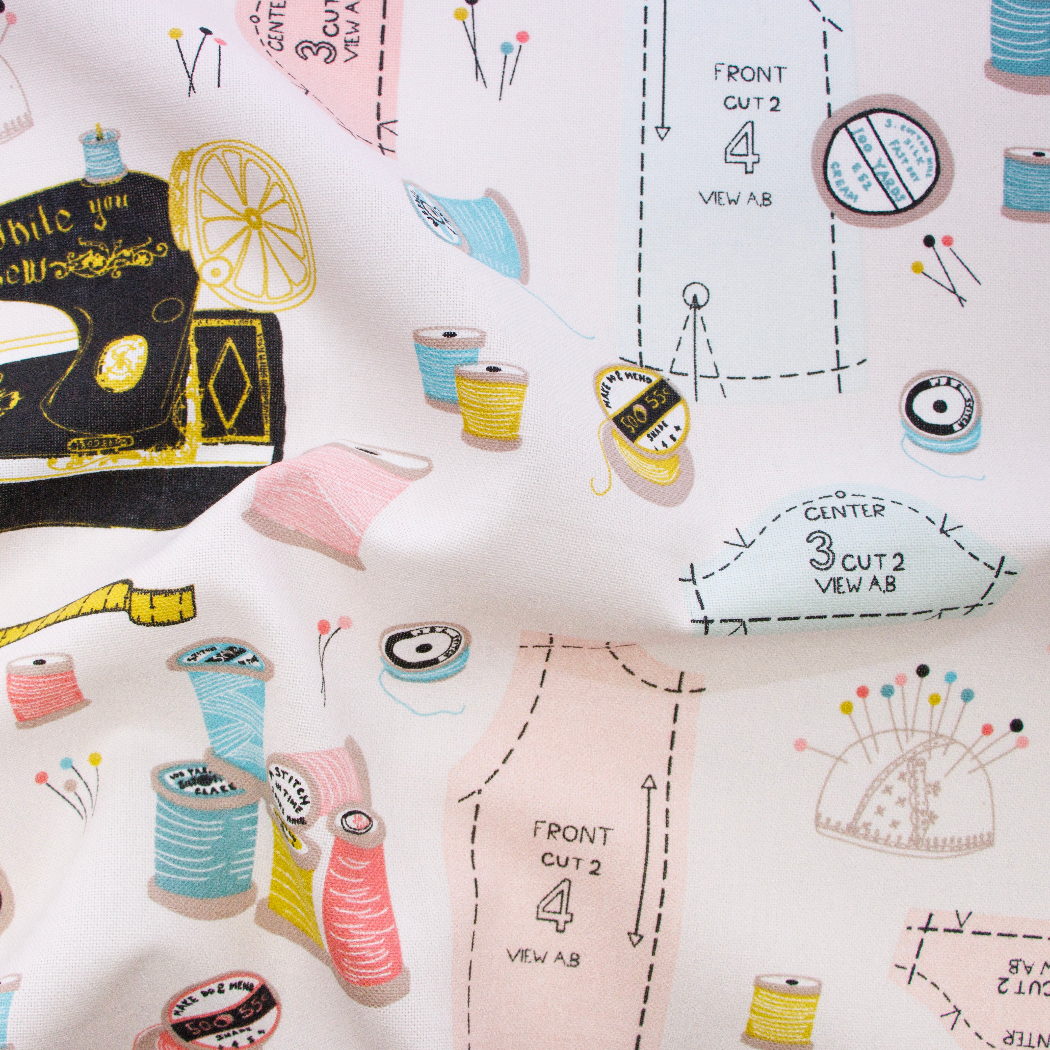 Dekostoff Half-Panama - Nähzubehör - helles rosa