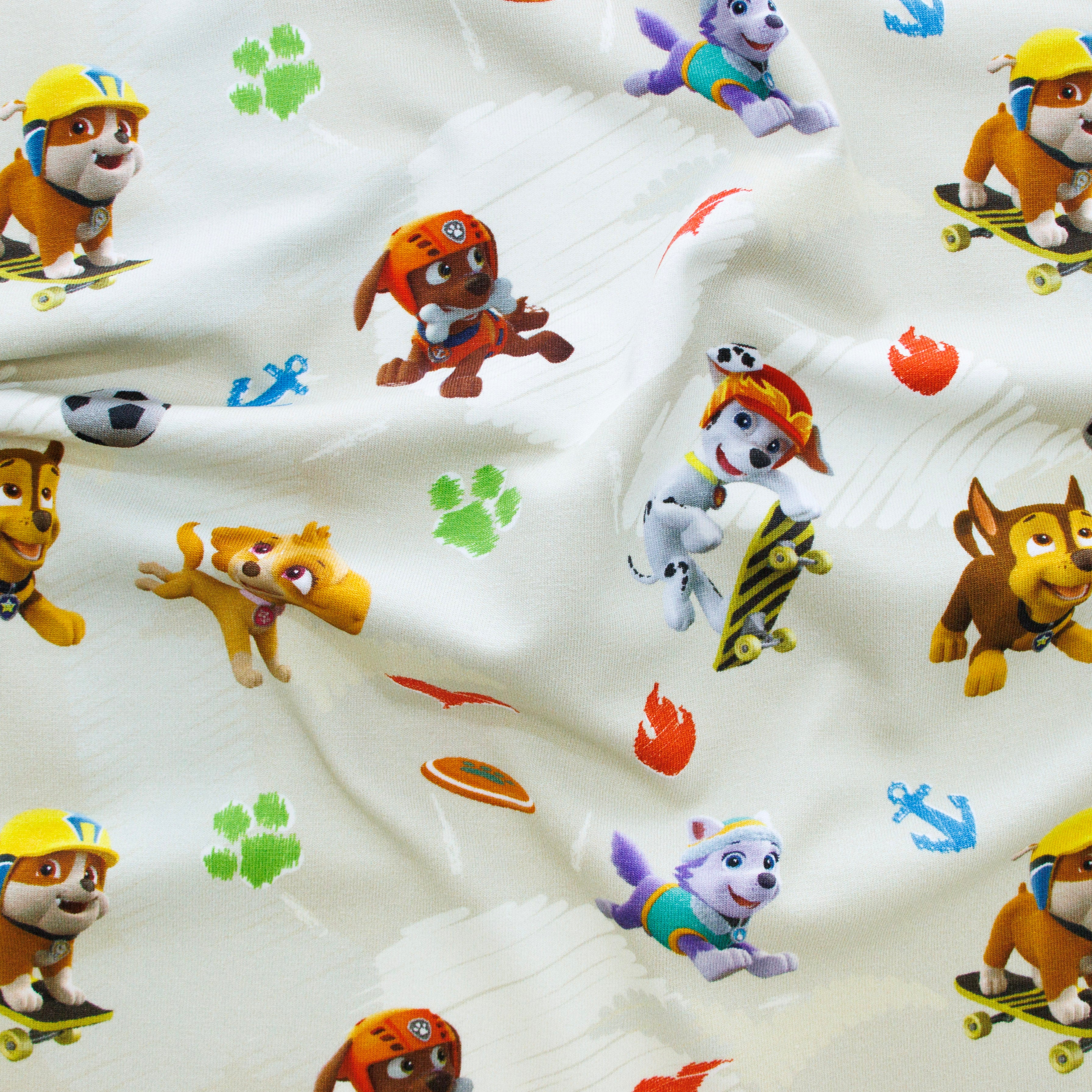 Jersey Digitaldruck - Paw Patrol - beige