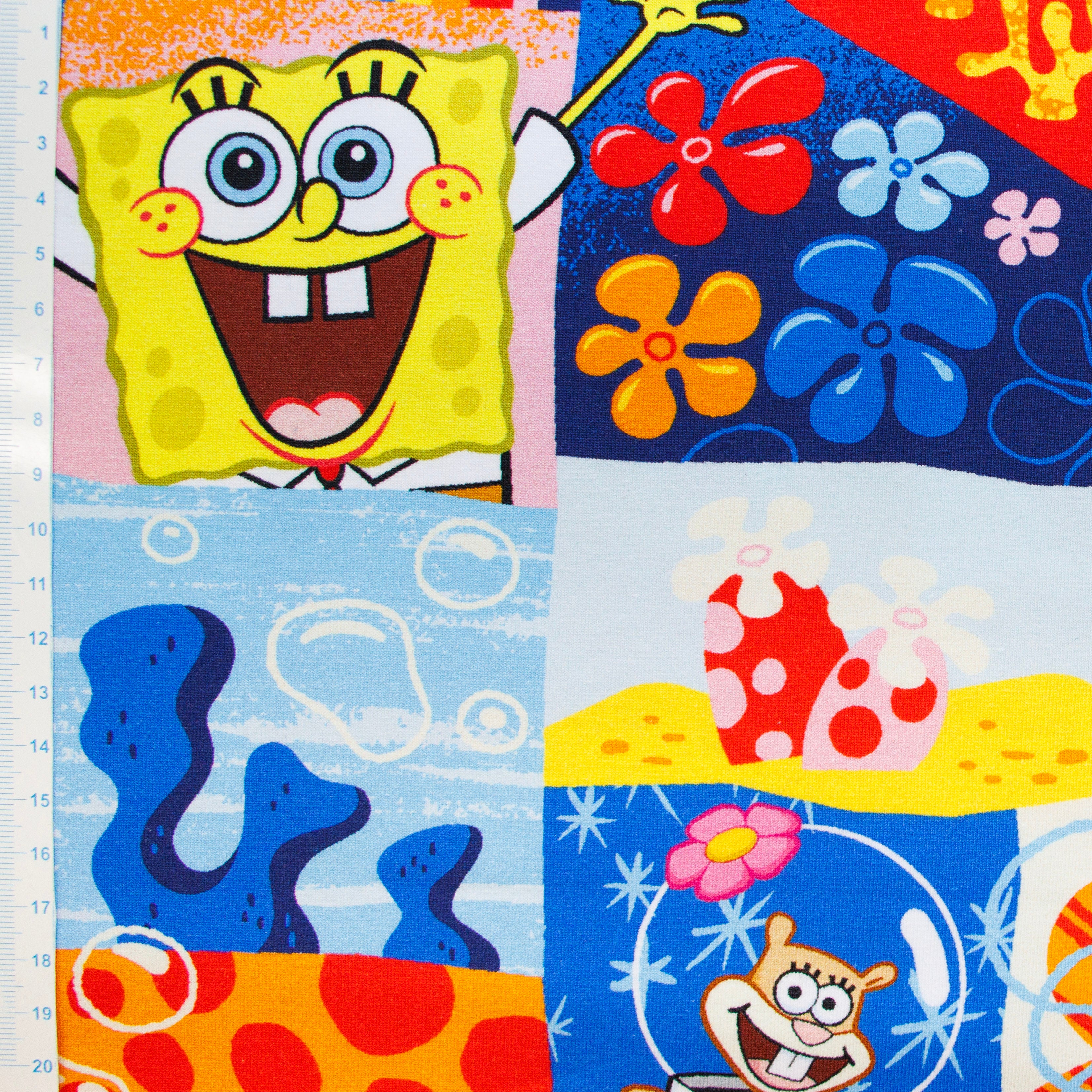 Jersey Digitaldruck - Spongebob und Freunde - bunt