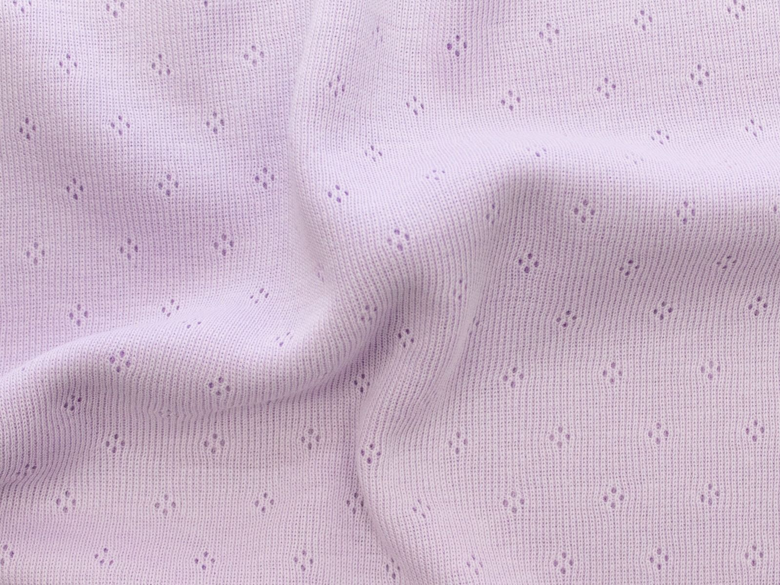 Jersey Feinstrick Stoff Ajoure Pointoille