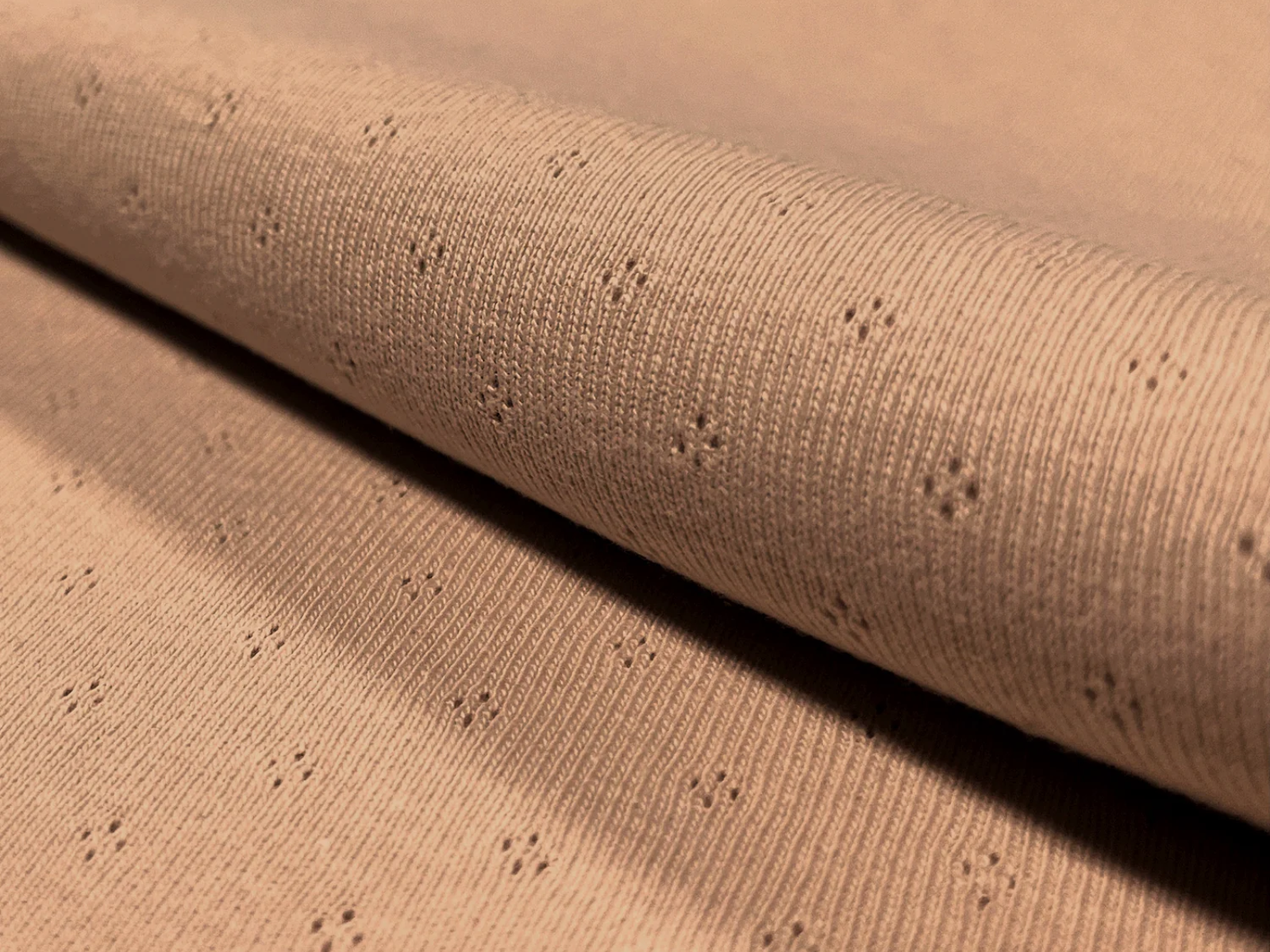 Jersey Feinstrick Stoff Ajoure Pointoille