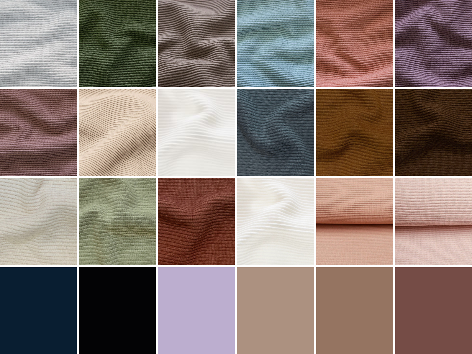 Jersey Ottoman Stoff Querrippe