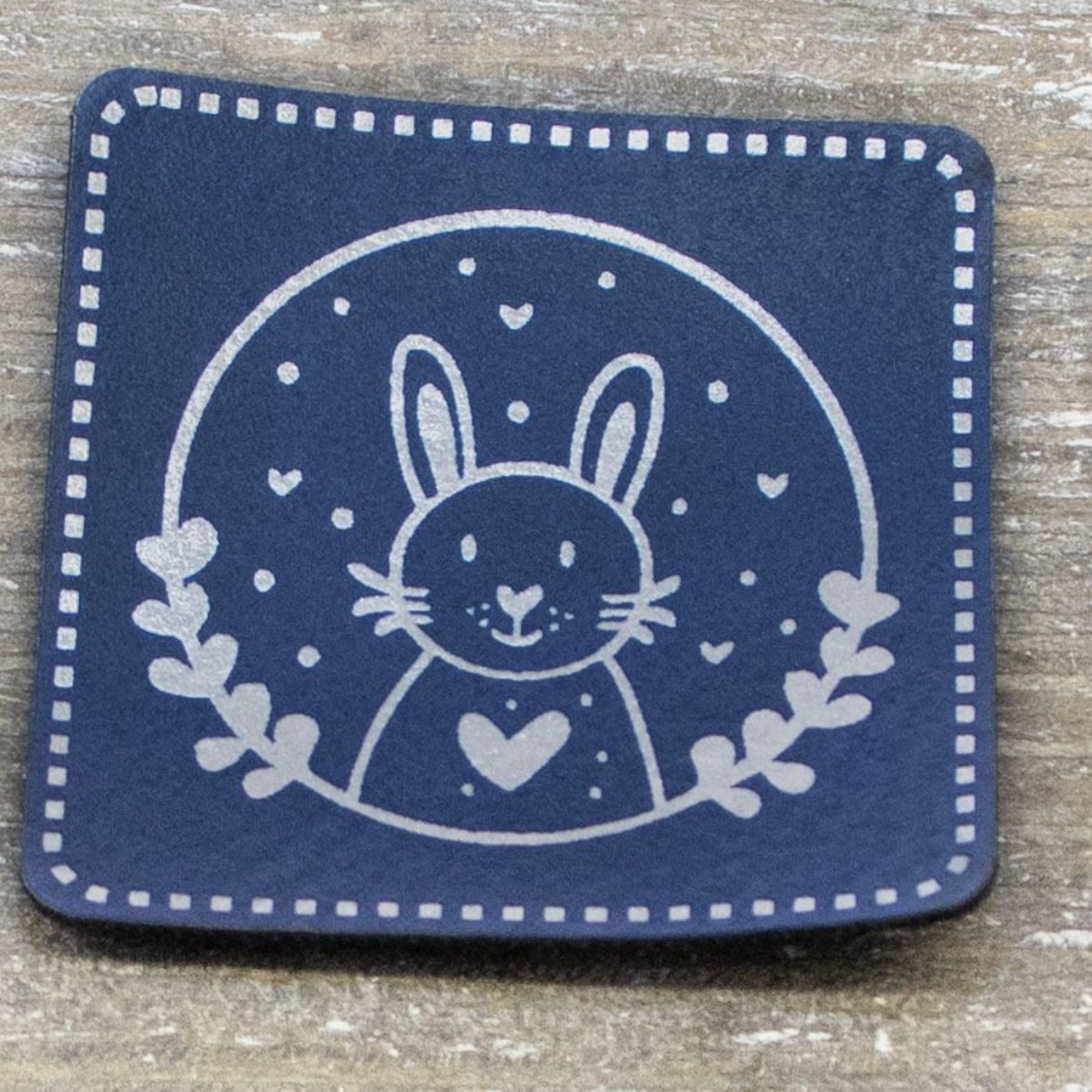 Label Kunstleder KDS - Hasen