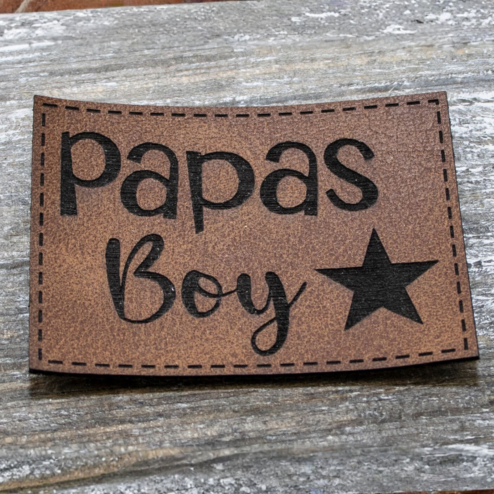 Label Kunstleder KDS - Papas Boy