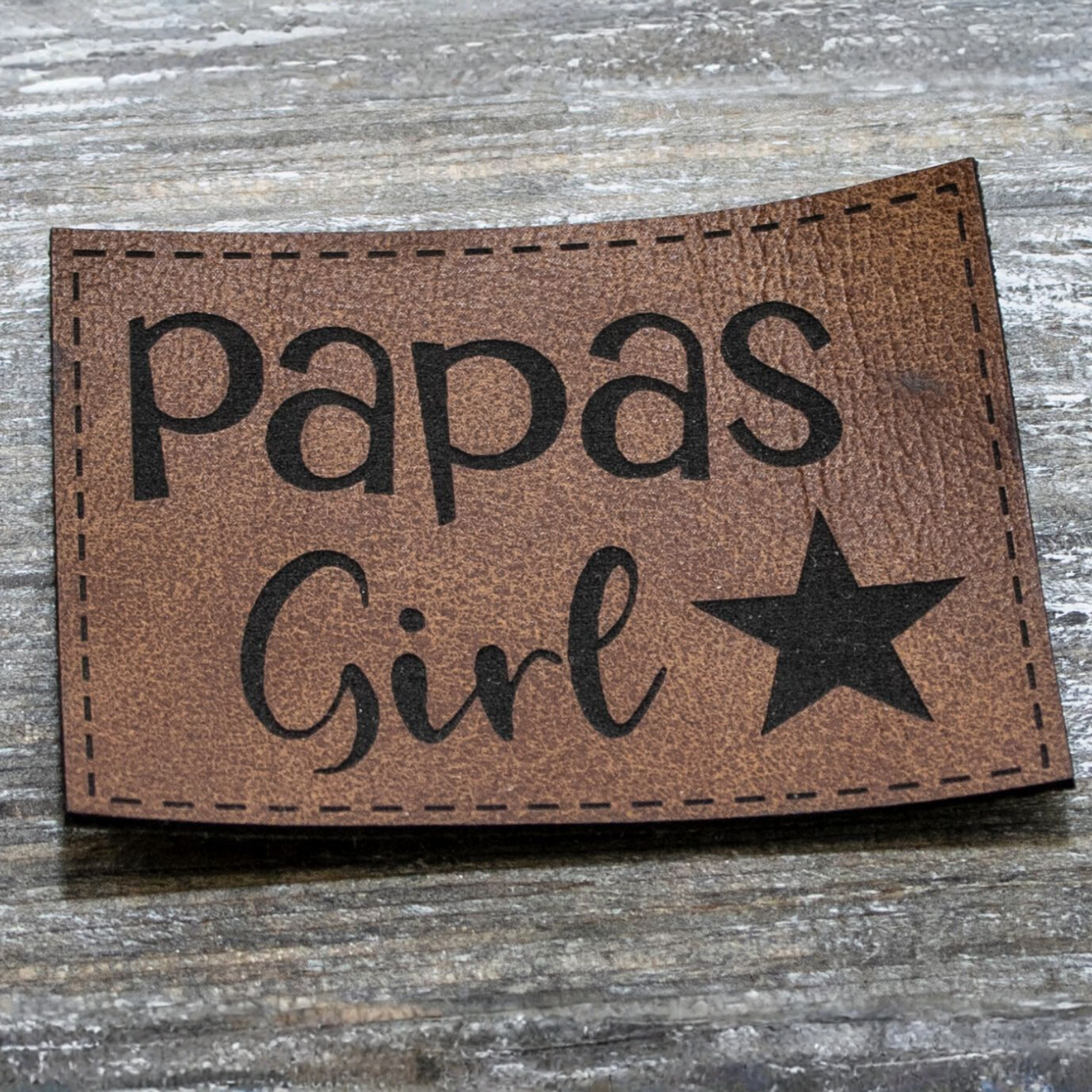 Label Kunstleder KDS - Papas Girl
