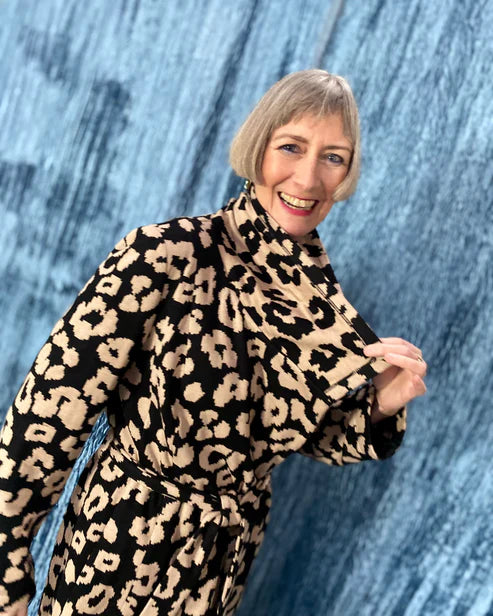 Papierschnittmuster Strickmantel Liane