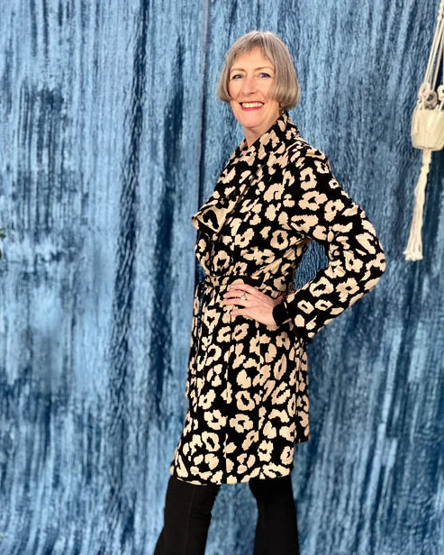 Papierschnittmuster Strickmantel Liane