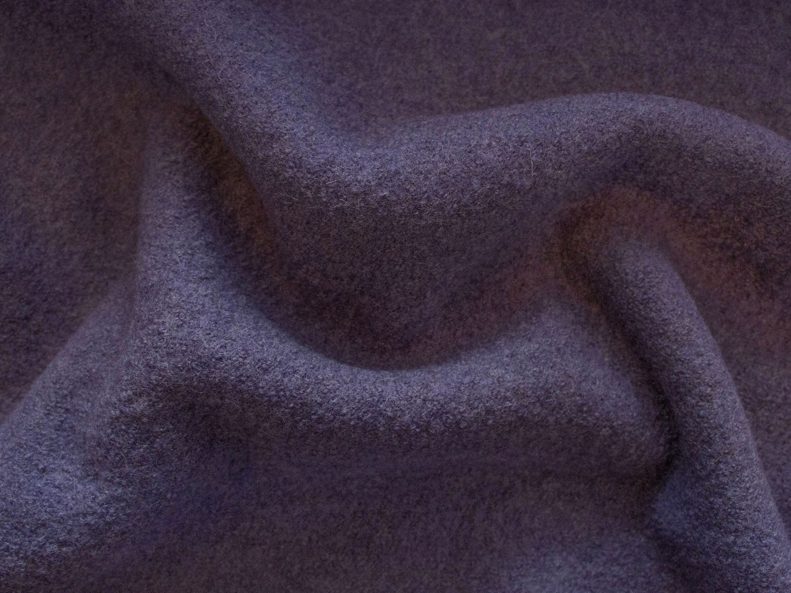 Wollwalk Stoff Naomi gekochte Wolle - uni