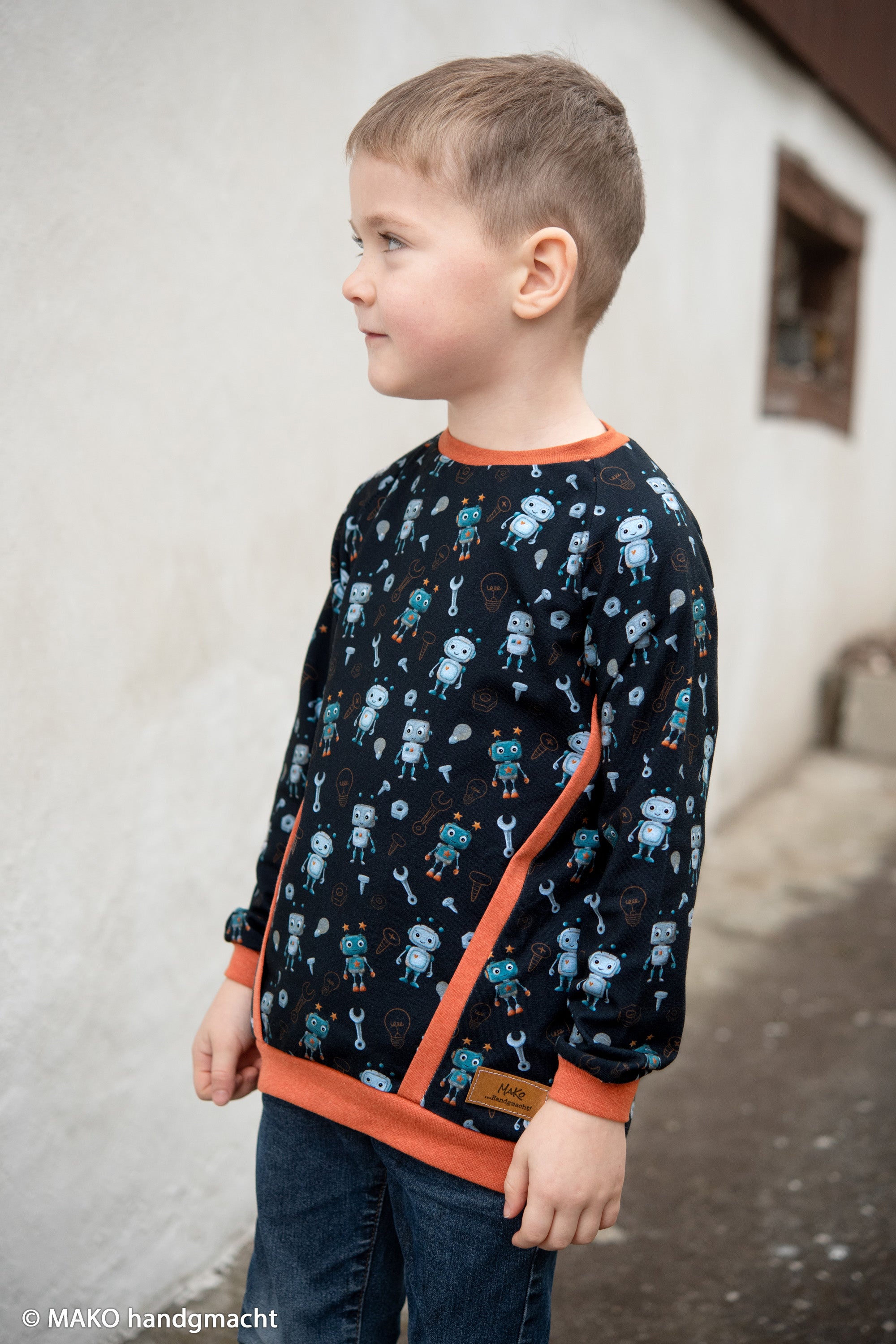 Jersey Baumwolle Swafing - Hello Robot!