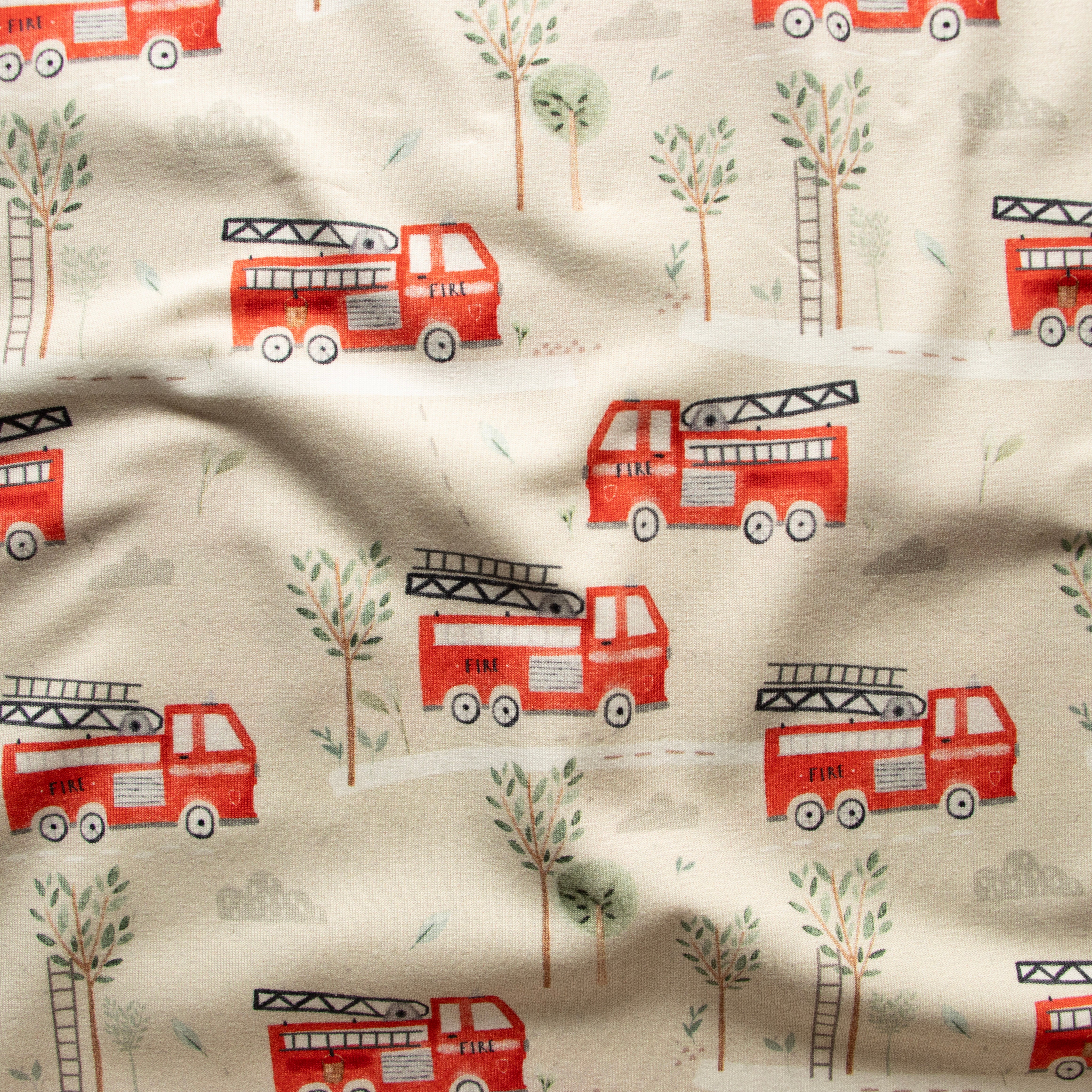 Jersey Digitaldruck - Little Jax Feuerwehr - beige