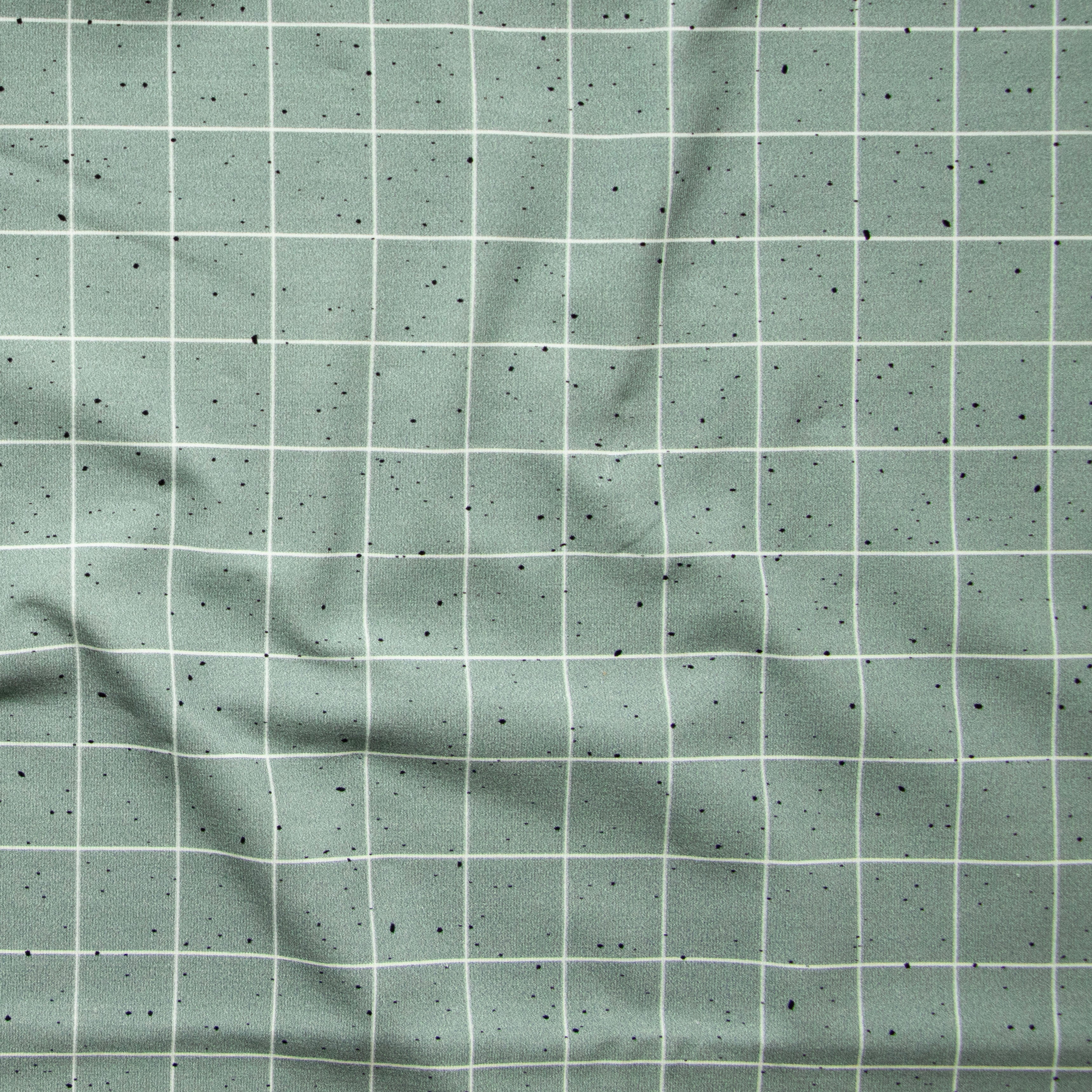 Eigenproduktion Jersey Fledis Katzengold-Design - Kombistoff - blaugrau