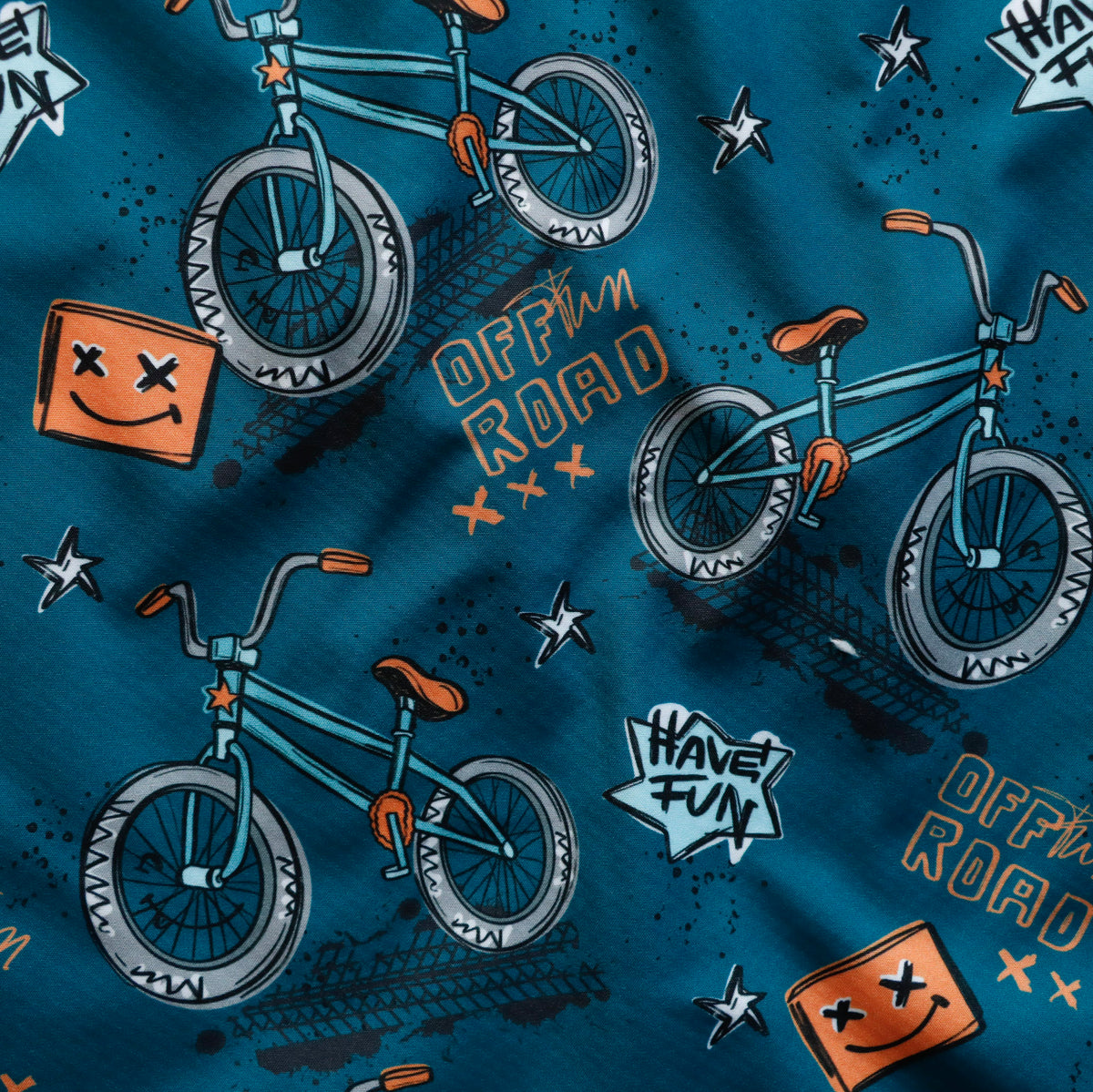 Eigenproduktion Softshell mit Fell gefüttert Katzengold Design - BikeParts - blau